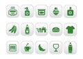 Market icons Royalty Free Stock Photo