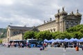 Market near Aduana Building in Barcelona