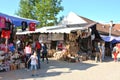 Market near Bran castle, home of Dracula, Brasov, Transylvania Royalty Free Stock Photo