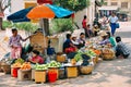 A market near Mount Popa.