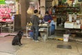 Market in old part in Hong Kong