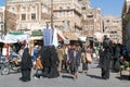 The market of old Sana on Yemen