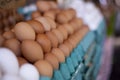 Eggs on a open market Royalty Free Stock Photo