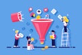 Market optimization with funneling