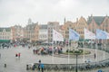 Market Place is the center of Brugge Royalty Free Stock Photo