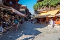 Market place in the center of Nesebar Bulgaria.