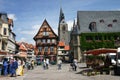 Market place Quedlinburg Royalty Free Stock Photo