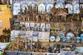 The market of religious objects of worship of different religions in the territory of the old Jerusalem