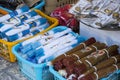 The market of religious objects of worship of different religions in the territory of the old Jerusalem