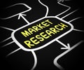 Market research concept icon means a consumer survey or poll - 3d illustration