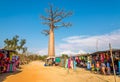 Market at the road to Baobab avenue