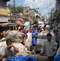 Market rush KhariBawle New Delhi Royalty Free Stock Photo