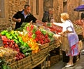 Market scene, Provence, France