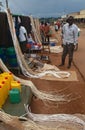 Market scene in a village, Uganda.