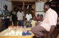 Market scene in a village, Uganda