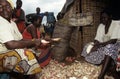 Market scene in a village, Uganda