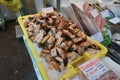 market seafood bazaar in europe amsterdam fresh crab legs. Royalty Free Stock Photo