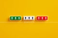 Market segmentation concept using colorful cubes representing customer groups Royalty Free Stock Photo
