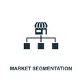 Market Segmentation icon. Creative element design from content icons collection. Pixel perfect Market Segmentation icon for web Royalty Free Stock Photo