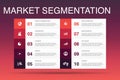 Market segmentation Infographic 10 Royalty Free Stock Photo