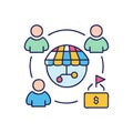 Market Segmentation Strategy Icon