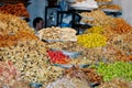 Market Seller with Colourful Pastries, Marrakesh, Morocco Royalty Free Stock Photo