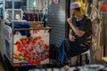 Market seller in Muslim Quarter in Xian