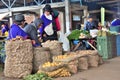 Market in Silvia, Colombia Royalty Free Stock Photo