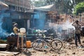 Market in the slums of bahir dar, Ethiopia, EDITORIAL