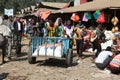 Market in the slums of bahir dar, Ethiopia, EDITORIAL