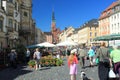 Market square in Altenburg Royalty Free Stock Photo