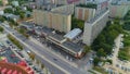 Market Square In Bialystok Rynek Sienny Aerial View Poland