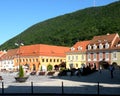 Market square in Brasov, Transilvania Royalty Free Stock Photo