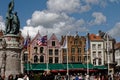 Market Square of Bruges Royalty Free Stock Photo