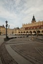 Market Square, City Hall and the Cloth Hall. Krakow, Poland Royalty Free Stock Photo