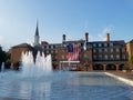 Market Square and City Hall in Old Town, Alexandria, Virginia. Royalty Free Stock Photo