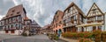 Market Square in Dambach-la-Ville, Alsace, France Royalty Free Stock Photo