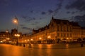 Market square in early morning or late evening in lantern magic light. Wroclaw. Poland