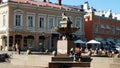 Market Square G. A. Petrelius Fountain, Turku, Finland Royalty Free Stock Photo