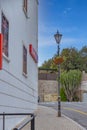 Market Square on Gibraltar, Tthe main street in the city and the surrounding area. Royalty Free Stock Photo