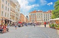 Market square - historical and tourist centre of the town in Lviv, Ukraine