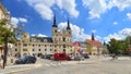 Market square in Jihlava, Czech Republic