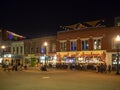 Market Square, Knoxville, Tennessee, United States of America: [Night life in the center of Knoxville] Royalty Free Stock Photo