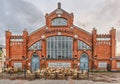 Market Square, located in front of the Market Hall in Oulu. Fin Royalty Free Stock Photo