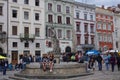 Market Square in Lviv, Ukraine