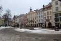 Market Square Lviv Ukraine winter