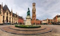 Statue on Markt, Bruges, Belgium