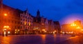 Market square at night. Wroclaw