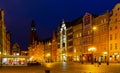 Market square at night. Wroclaw.