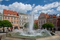 Market Square of Walbrzych city, Lower Silesia, Poland